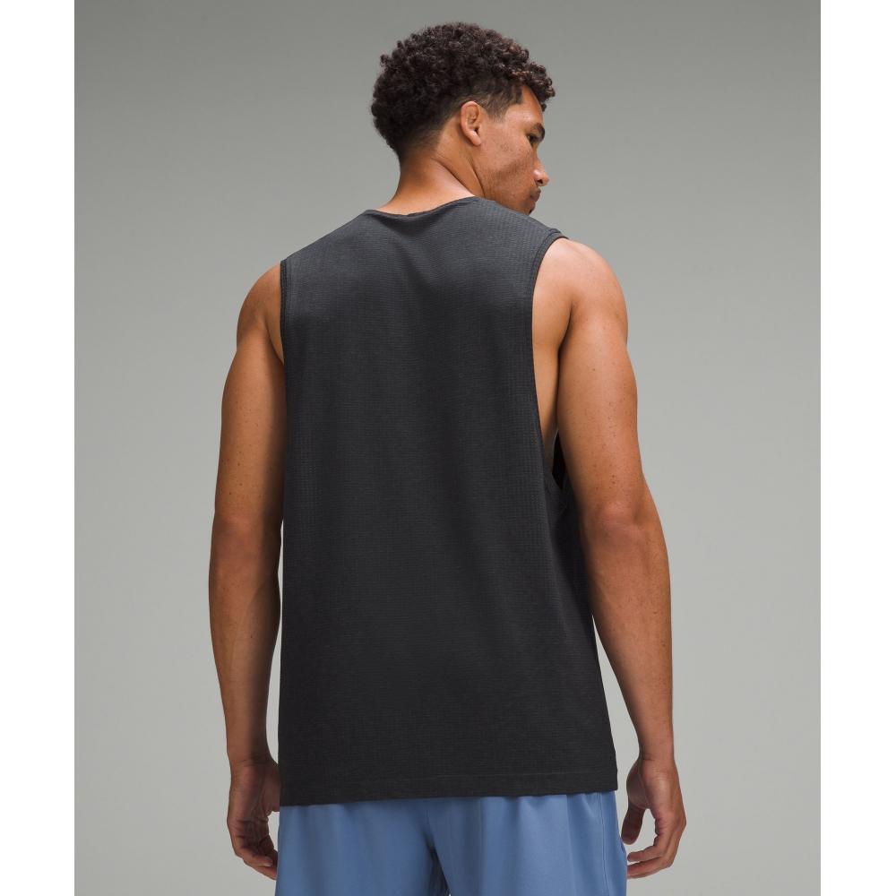 Lululemon Metal Vent Tech Sleeveless Shirt Graphite Grey Black