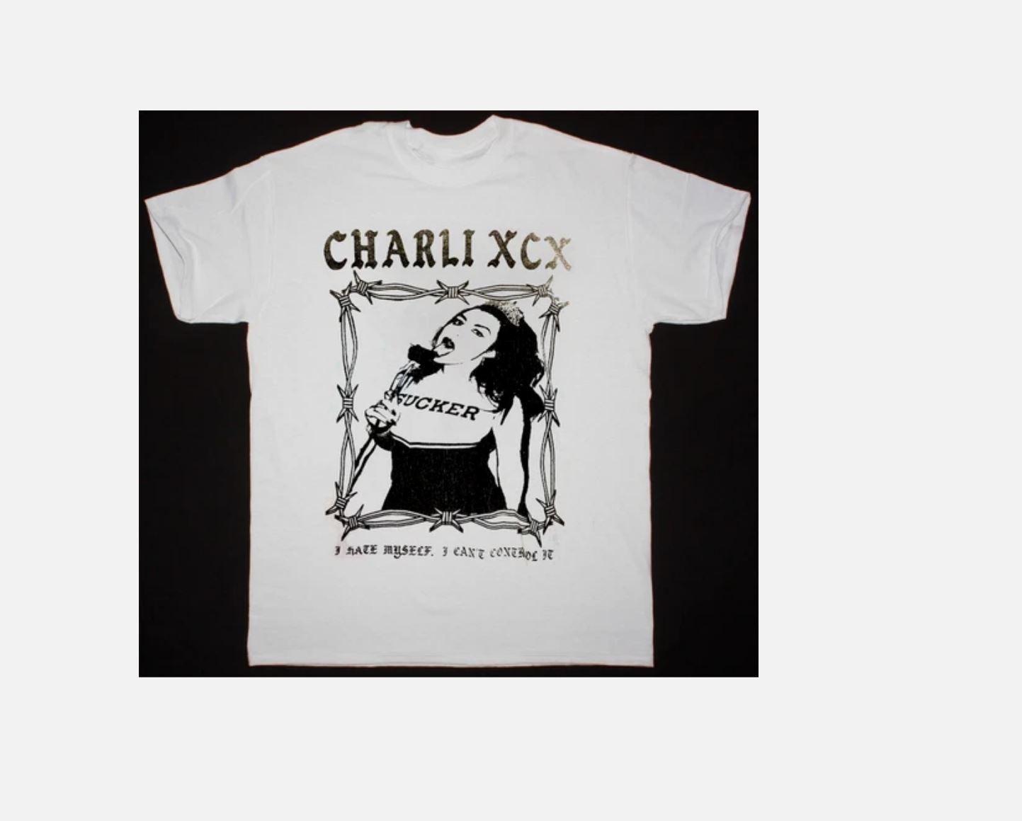 

НОВА Бавовняна Біла Футболка Charli XCX з Коротким Рукавом, Унісекс, Усі Розміри 4XL