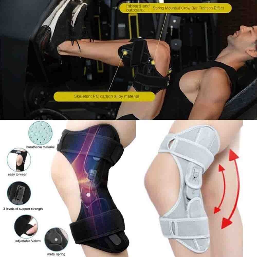with Powerful Rebound Springs Knee Assistive Device Non-Slip Adjustable Knee Protection Booster Breathable Brace Joint Support