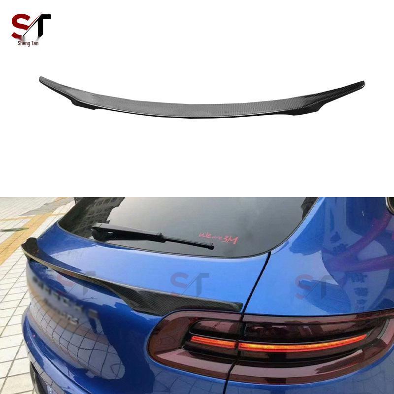 

Carbon Fiber Rear Spoiler for Porsche Macan (2014-2017), No Drilling Required