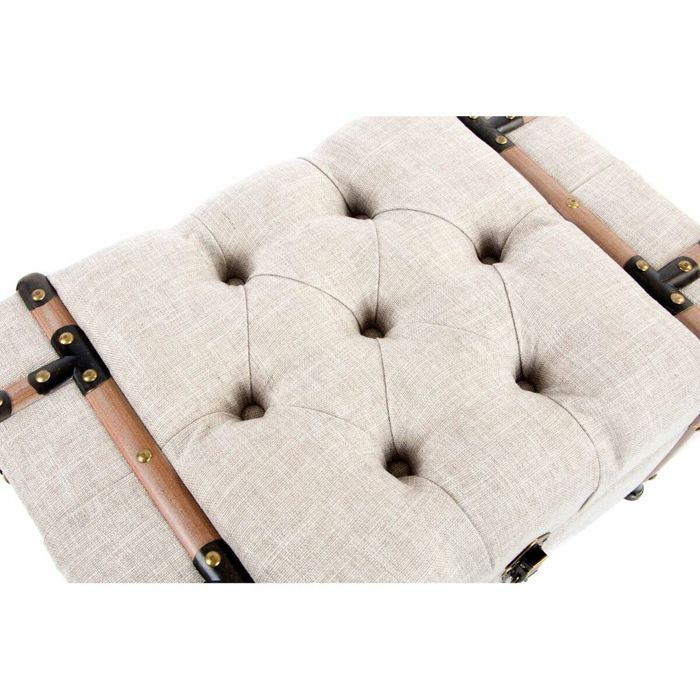 Banquette - DKD HOME DECOR - Bois Et MDF - Noir/Beige - Élégance - Confort