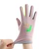 Kids Warm Fleece-Lined Gloves With Glow-in-the-Dark Dinosaur Print Water-Resistant Outer Full-Finger Design