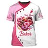Baker T-skjorte Egendefinert Navn Menn 3D-trykt Bakeri Baking Arbeid T-skjorte Pluss Størrelse Unisex T-skjorter Topper Personlighet Baking Uniform