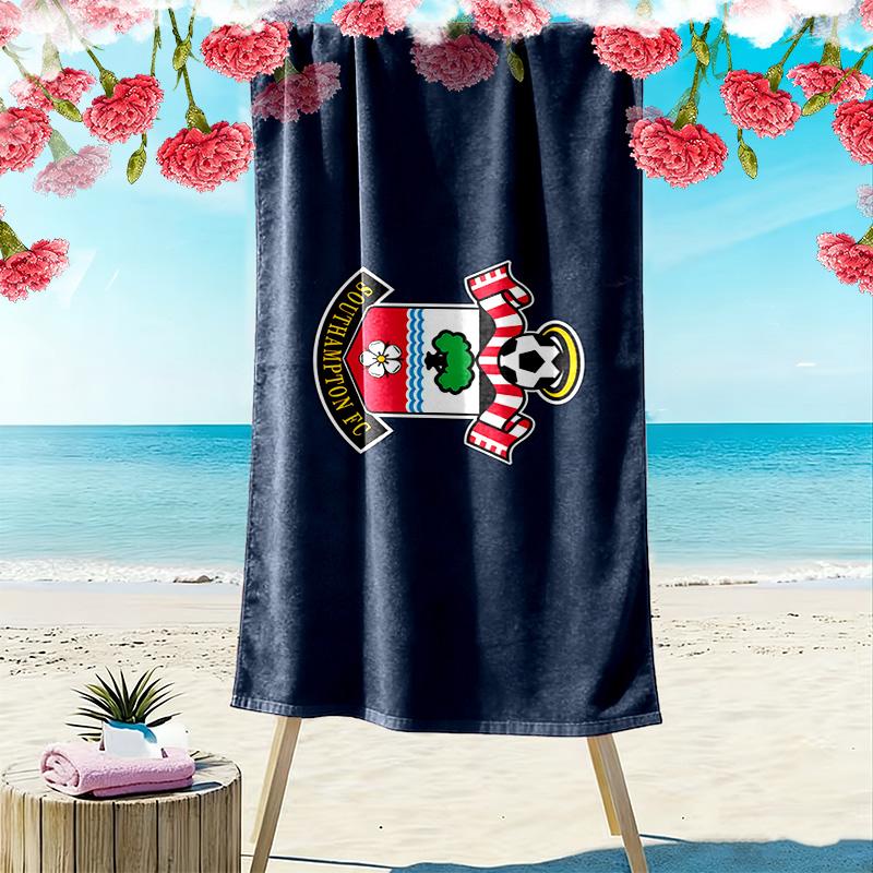 Southampton F.C Print Beach Towel, Large Soft Quick Dry Towel for Beach Camping Swimming
