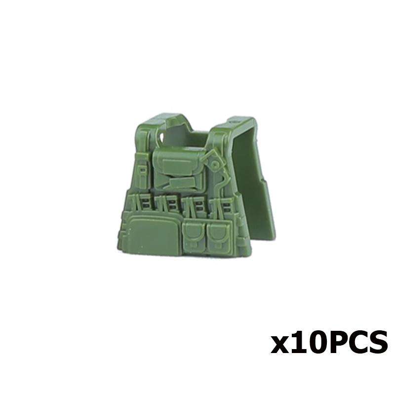 Military Building Blocks US Solider Figure M4 Gun Vest Special Force Tactical Bulletproof  Armour Weapon Accessories Bricks Toys