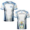 Argentinien Nationalflagge Print T-Shirt Herren Atmungsaktiv Und Schnelltrocknend Trainingsuniform Unisex Lässiges Kurzarm-T-Shirt