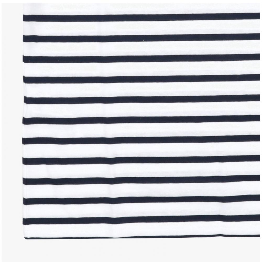 SainT JameS Women S ShorT Sleeve T ShirT Plenef STripe 8952 Neige Marine