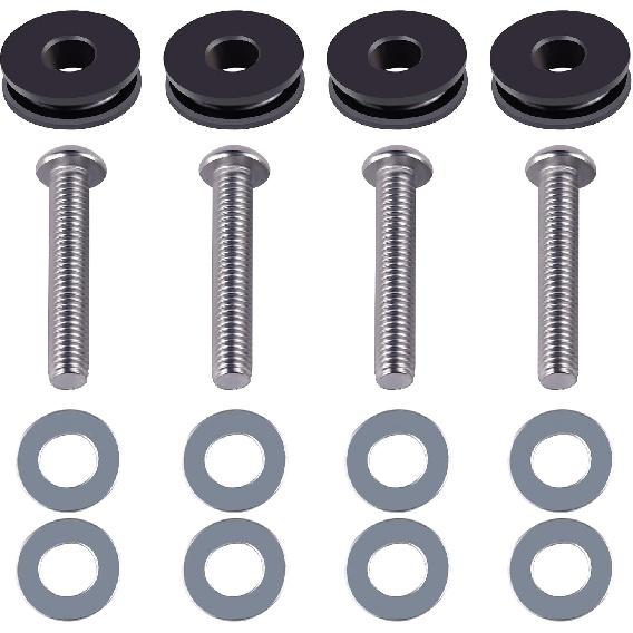 91800025 Windshield Mounting Hardware Kit Compatible with Harley 1986-1999 FLSTC 1990-2017 FLS 2006 FLST 1993-1996 FLSTN Model with Auxiliary Lamps,