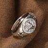 Praying Hands Ring Men's Niche Design High-end Street Hip-Hop Style Opening Adjustable Ring