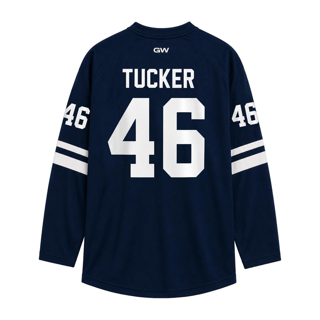 Unisex Long Sleeve Pullover with Briar Letter Print V Neck Casual Loose Fit Jersey Top for Sports and Wear