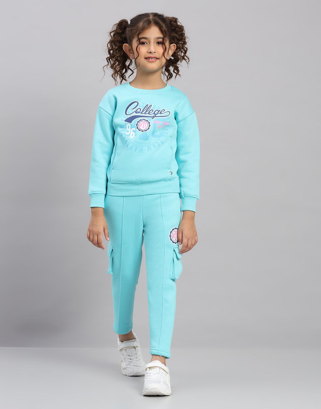 Monte Carlo Girls Round Neck Full Sleeve Tracksuit 5-6 Years