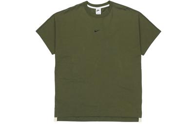 T Shirts Men's Army Green Crew Neck Moderate Straight Fit DD7019-326