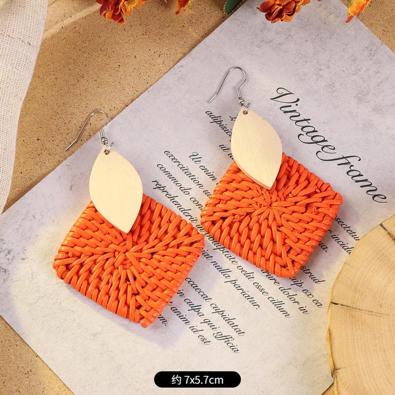 

Увеличенные серьги ручной работы в богемном стиле, женские серьги в этническом стиле.