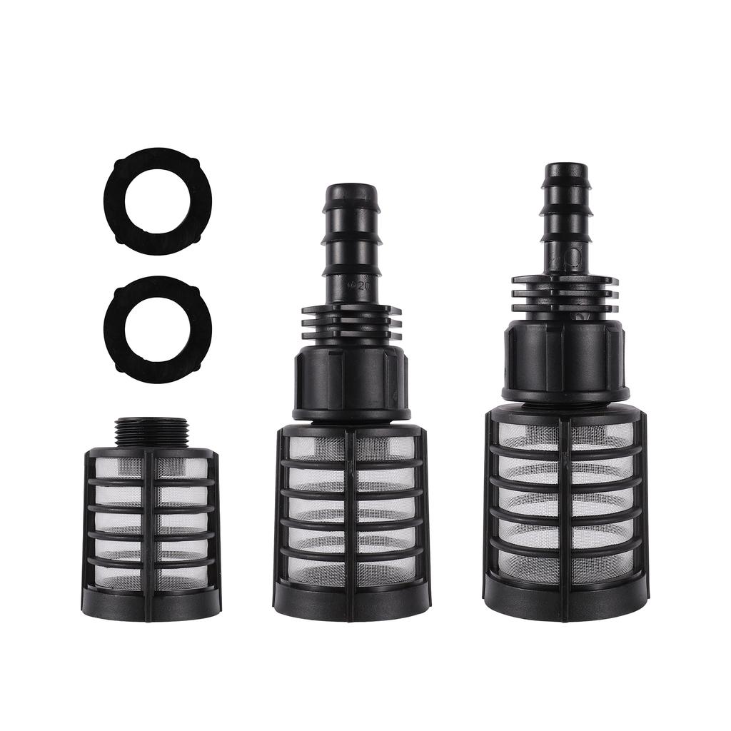 3/4" Male Thread 60 Mesh Micro Water Filter Dn16/20 High Pressure Washer Self-priming Inlet Filter Aquarium Percolation Tool
