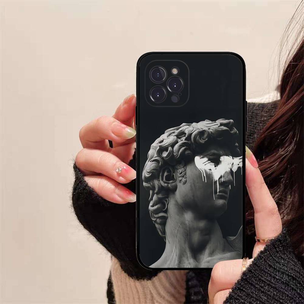 Rebellious Style Sculpture Of David Phone Case For IPhone 16 15 14 13 12 Mini 11 Pro XS Max X XR SE 6 7 8 Plus Soft