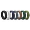 Amazon New 8mm Beveled Edge Silica Gel Ring European and American Style Ring Men Outdoor Sports Ring