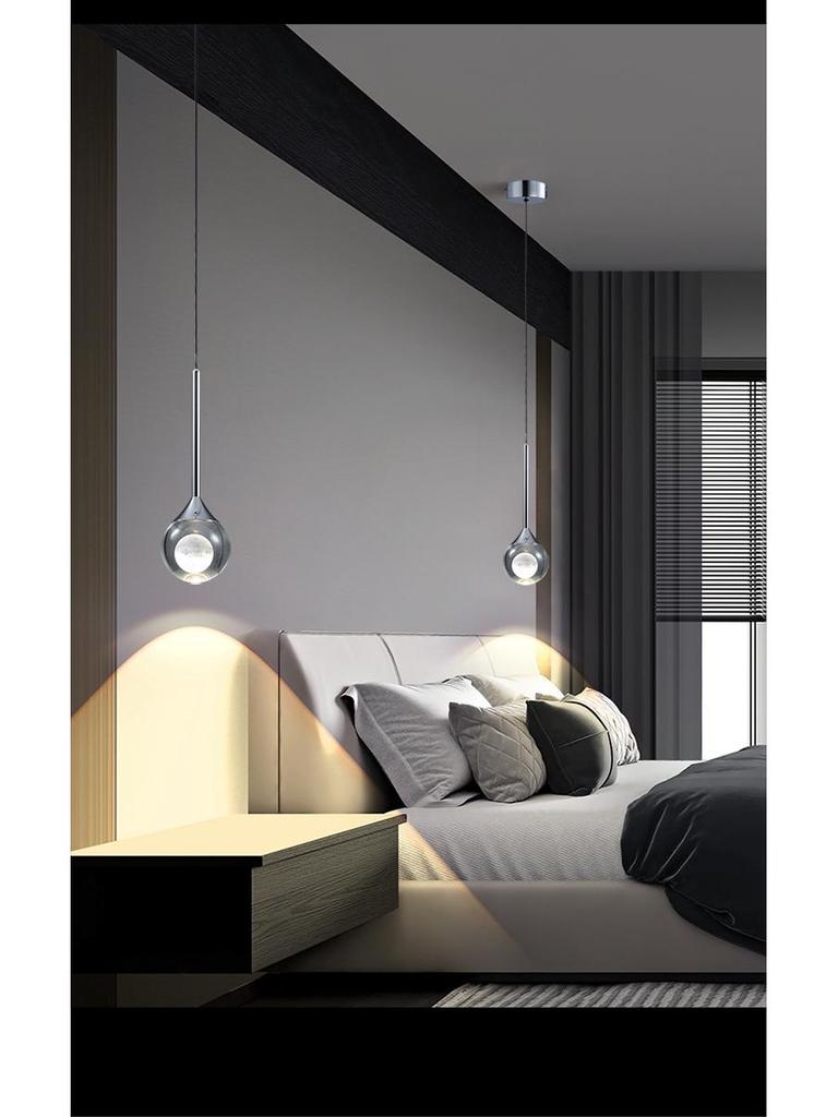 Adjustable Italian Minimalist LED Pendant Light for Bedroom or Entryway