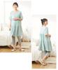Nissen Maternity Tiered Pajamas and Mocha Size 4L Women's Loungewear/Nursing Pajamas, Front-Opening Short-Sleeve (Pre- Postpartum), Beige,
