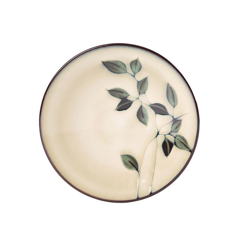 Kreative Ofenwechselglasur Westliche Platte Steakplatte Haushalts-Essteller Keramikteller Unterglasurfarbe Pastateller Frühstücksteller