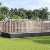 Aviary with Extension Silver 725x307x212 Cm Steel