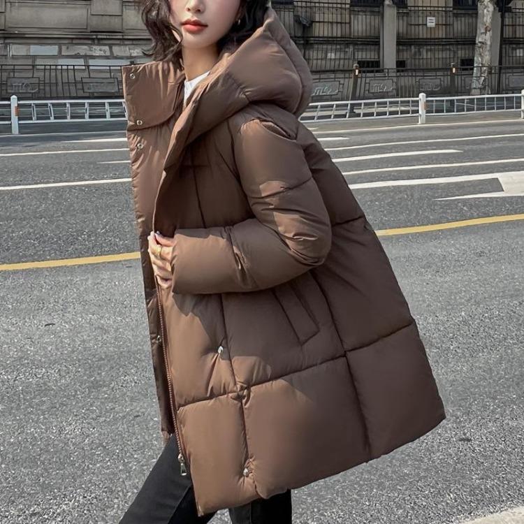 Women's Winter Warm Parkas Oversize Jackets Hooded Loose Long Sleeve Thick Outerwears Fashion