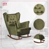 Diana Rocking Chair, Scandinavian, Family Meble, Olive Green