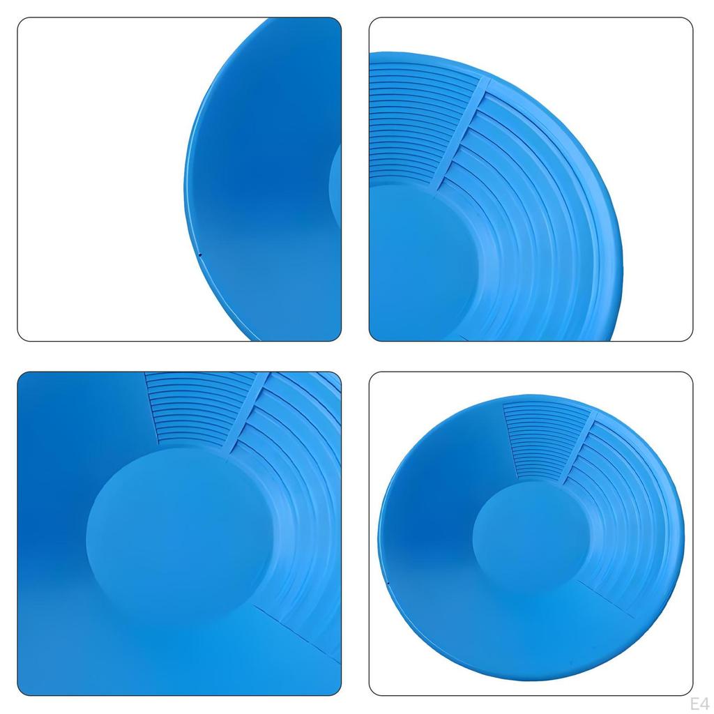 Gold Panning Pan Double Riffles Collection Bends Basin for Easier Mining