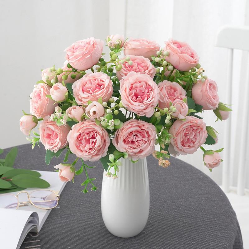Artificial Peony Silk Flower Home Decor With Elegant Design Celebration Wedding