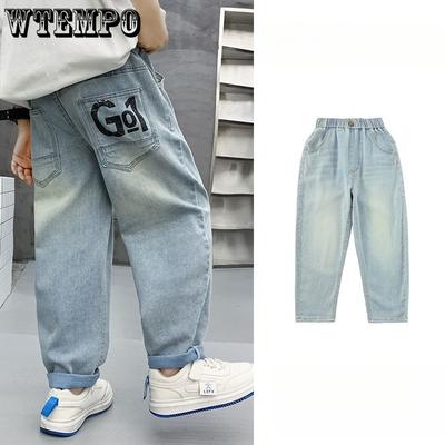 Jungenhosen Sommerhosen Jungen Dünne Tencel Jeans Kinderhosen