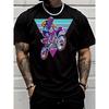 Men'S Casual T Shirt Motocross Rider Graphic Street Style Fashion Adult Male Summer Wear