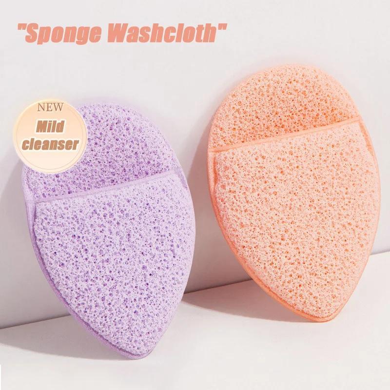 Botanischer Reinigungsschwamm im Handschuh-Stil, natürlicher Peeling-Gesichtsreiniger, Reinigungsschwamm, Tiefenentferner, Mitesser-Hautpflegewerkzeug