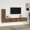 VidaXL Ensemble de meubles TV 3 pcs Chêne fumé Bois d'ingénierie 3114323