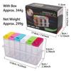Transparent Spice Jar Set Kitchen Storage Container Creative Salt Shaker Food Grade Plastic