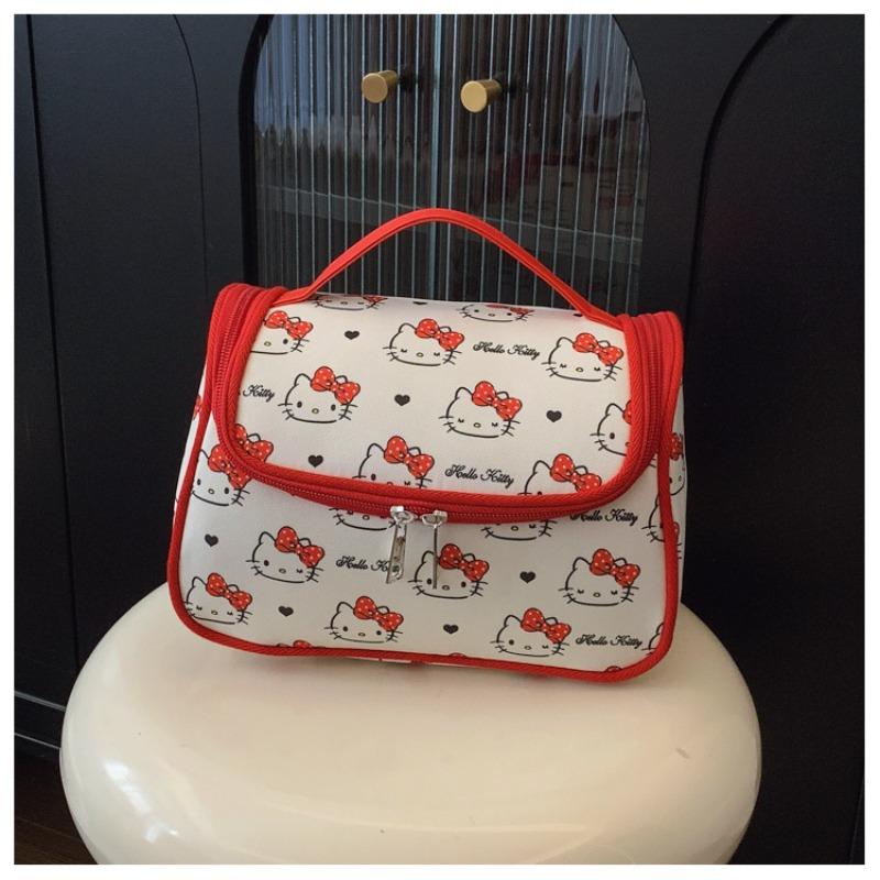Portable cosmetic bag semi-shaped multi-function large-capacity cosmetic case storage case