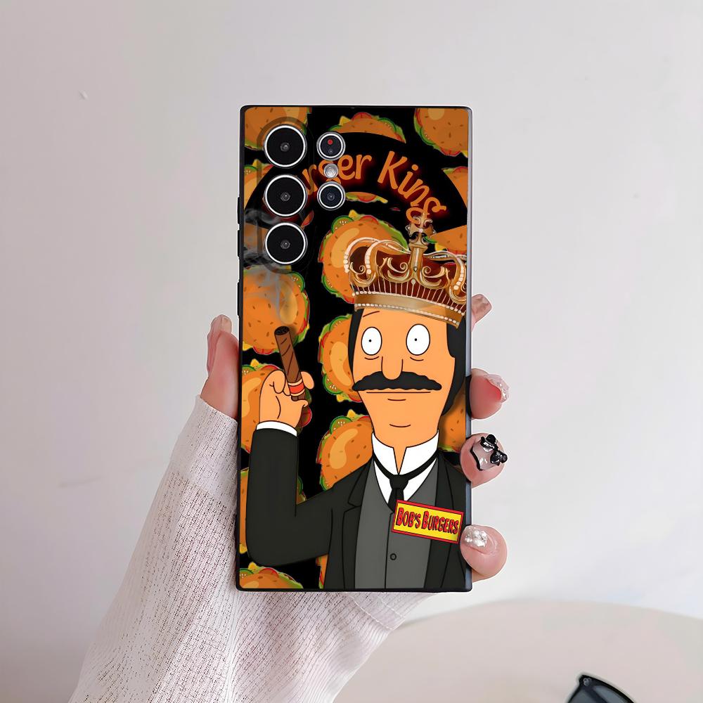 Cartoon B-Bobs Burgers Phone Case For Samsung Galaxy S25 S24 S22 S23 Ultra S21 S20 Plus 5G Frosted Non-Slip Full Cover Soft Case