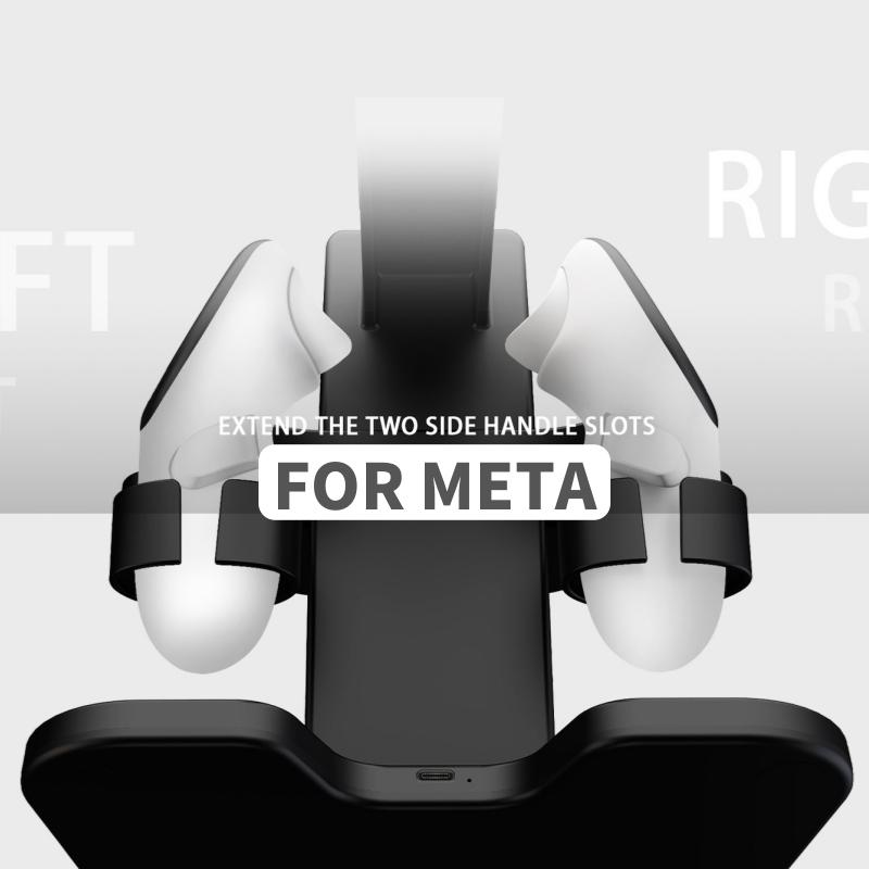 For Meta Quest 3S/3/2 Charging Stand Vision Pro Storage Stand RGB Light Controller VR Accessories