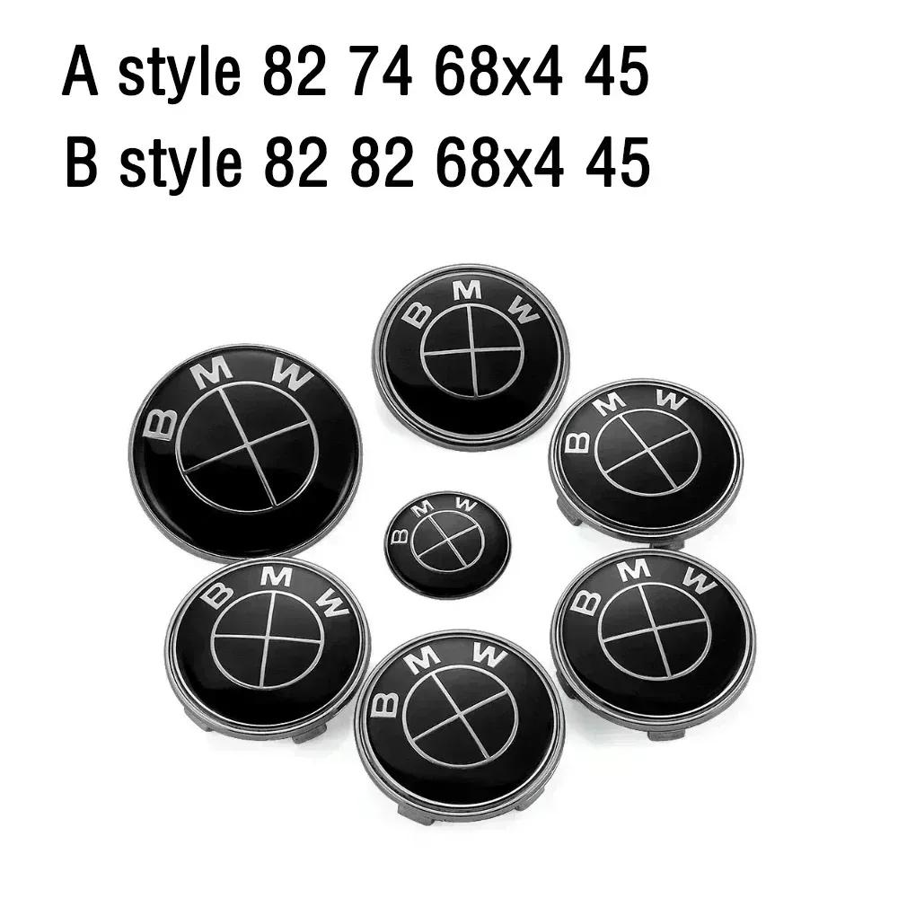 OANW5 New 7Pcs For BMW X3 X5 G01 G20 G30 F10 F11 F20 F01 F30 E39 E60Car Front Badge Rear Sticker Center Caps Steering Wheel Emblem