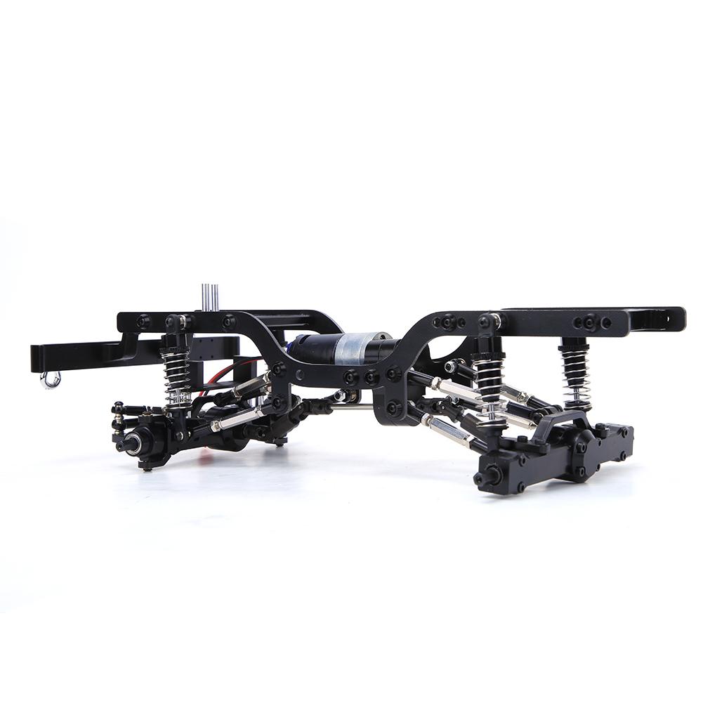 Metal RC Car Body Chassis Frame Kit Fits for MN D90 1 12 Climbing Car(Black S MN 90BL )