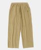COLUMBIA UNIVERSITY Trajan Label Pintuck Wide-Fit Corduroy Pants_Beige