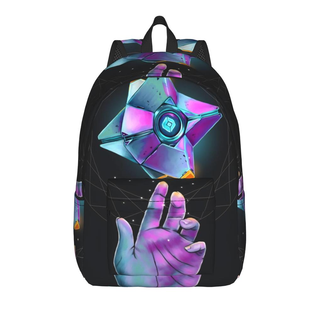 Destiny 2 Games Casual Backpack Durable Student Work Daypack for Men Women Laptop Computer Canvas Bags