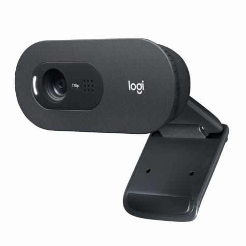 Logitech Webcam C505 HD 720P Automatic Light Correction Long Range Microphone 2m Long USB Connection Cable Compatible with Major Video Calling Apps Su