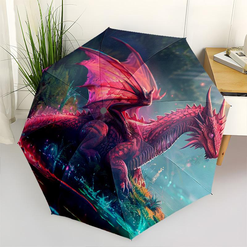 

Dragon Fantasy- Automatic Umbrella,Suitable for Men and Women, Outdoor Accessories, Suitable for Birthdays 1010b
