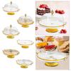 Vorspeisen- und Dessert-Servierplatte, Runder Fuß-Kuchenständer für Süßigkeiten, Cupcakes,
