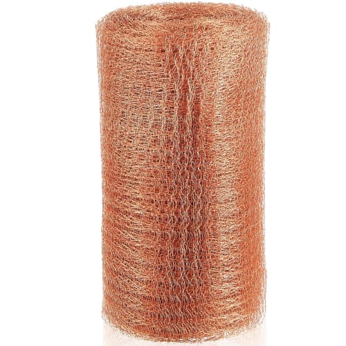 DIFEIUKI Copper Mesh Sheet, 12.7cm X 9m, High Temperature Resistant, Cuttable, Wire Mesh, Prevents Mice, Slugs, and Rodents, Repels Mice, Gardens, and