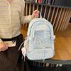 Schoolbag Japanese ins drawstring backpack simple casual Korean version backpack large capacity fresh sweet versatile student schoolbag
