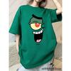 Summer Cartoon 3D Print T-shirts For Women Casual Street Hip Hop Tshirts Kawaii Sleepwear For Couple Y2K Loose Tops