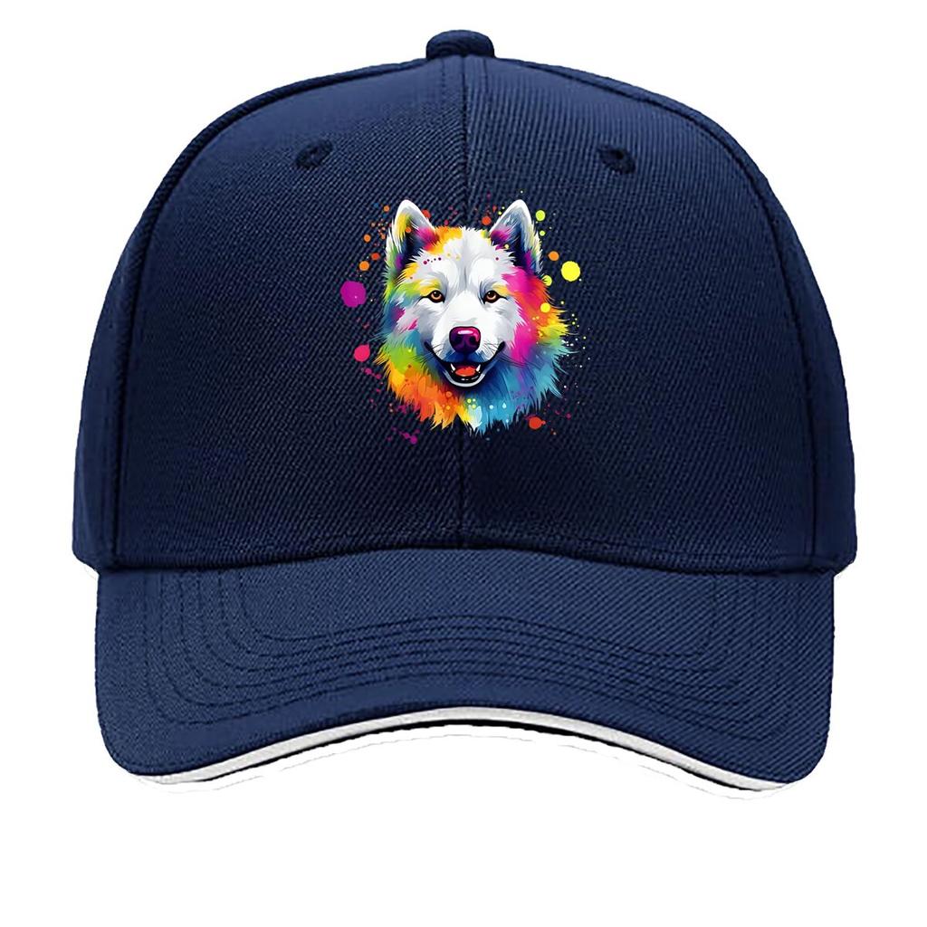 Wolf Nature Wildlife Themed Design Sandwich Baseball Cap