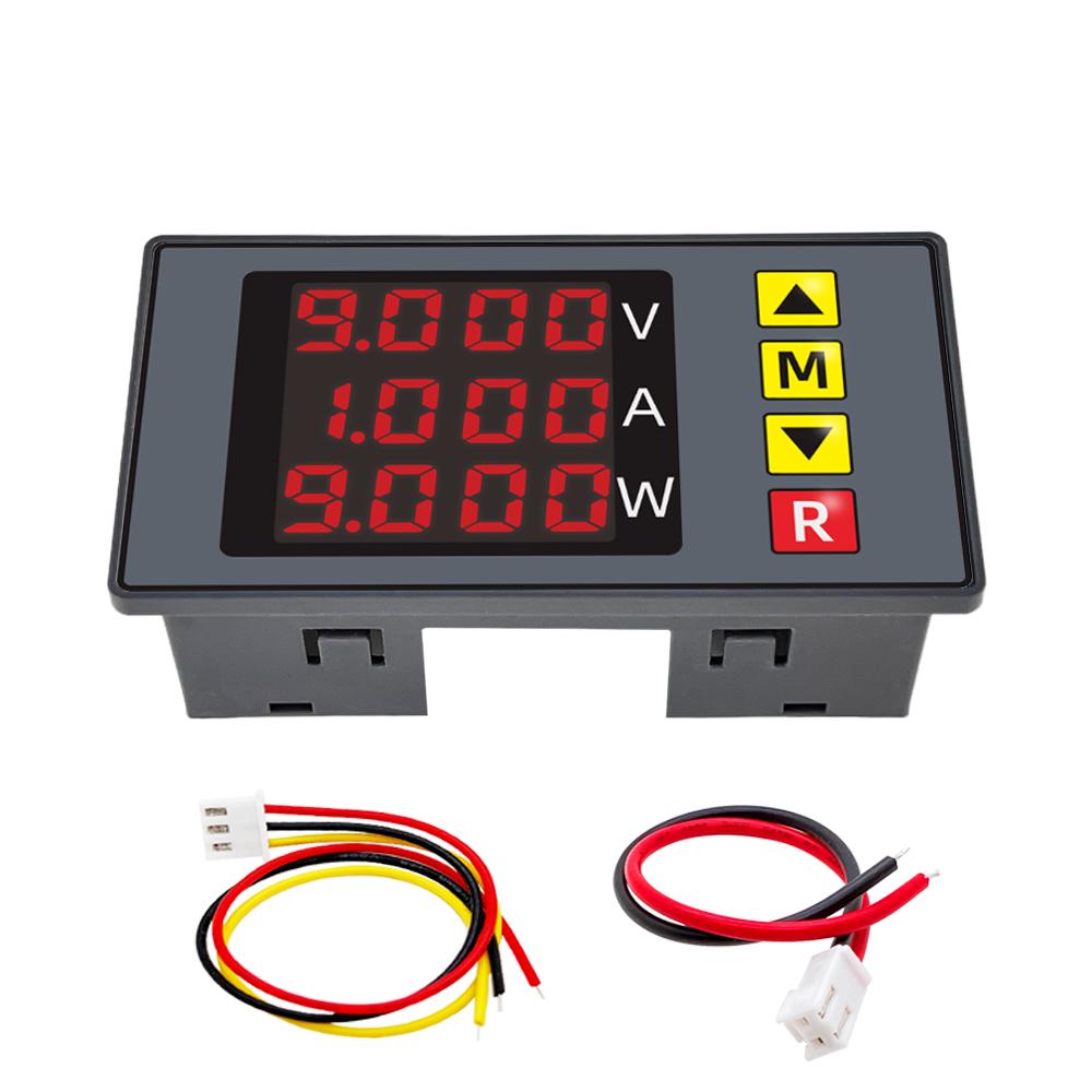 BM730 DC0-100V 10A LED Digital Voltmeter Ammeter Voltage Current Wattmeter Meter Volt Detector Tester Monitor Panel With alarm