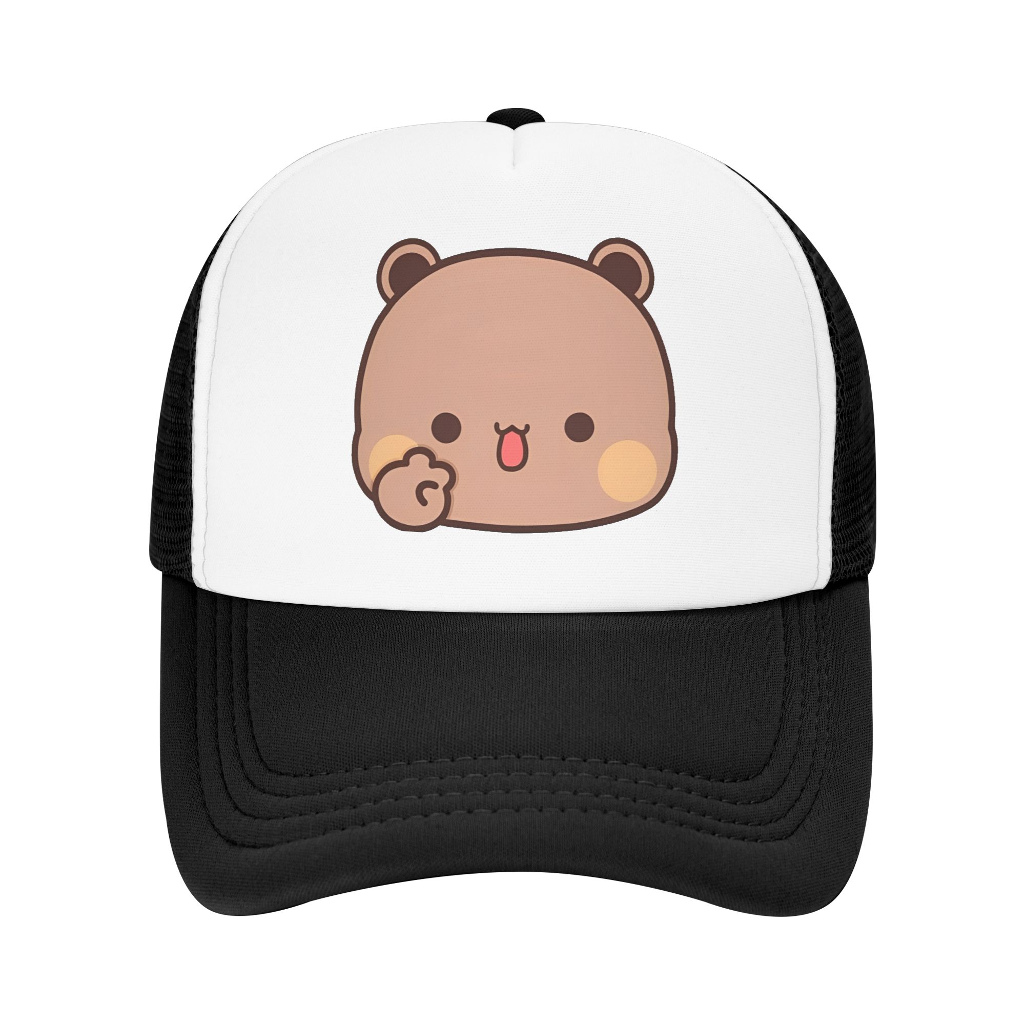 Smiling Friends Cartoon Trucker Caps Unisex Dad Hat Sun Hat Golf Hats Adjustable Snapback Caps Mesh Baseball Cap Summer One Size