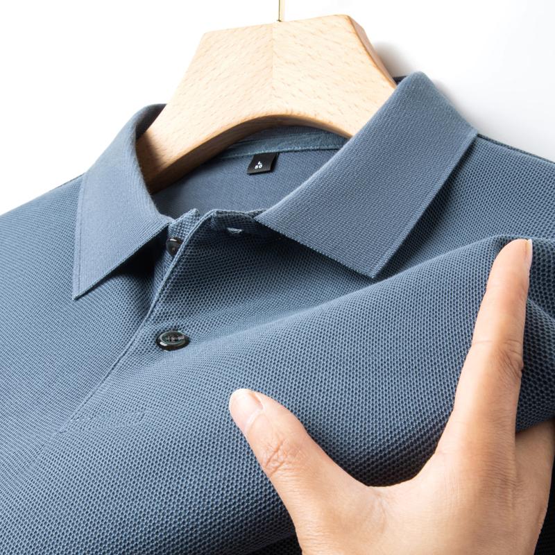 Men's 100% Cotton Polo Shirt -2026 Summer Fashion Casual Short Sleeve, Breathable Lapel Tee,10 Colors, Ideal for Golf and Sports